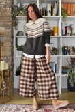 Fair Isle Knit Chocolate